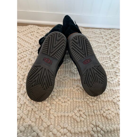 Ugg Thomsen Waterproof Leather Boot Black Size 7 - Picture 11 of 13